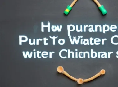 Jak oczyścić wodę za pomocą środków chemicznych